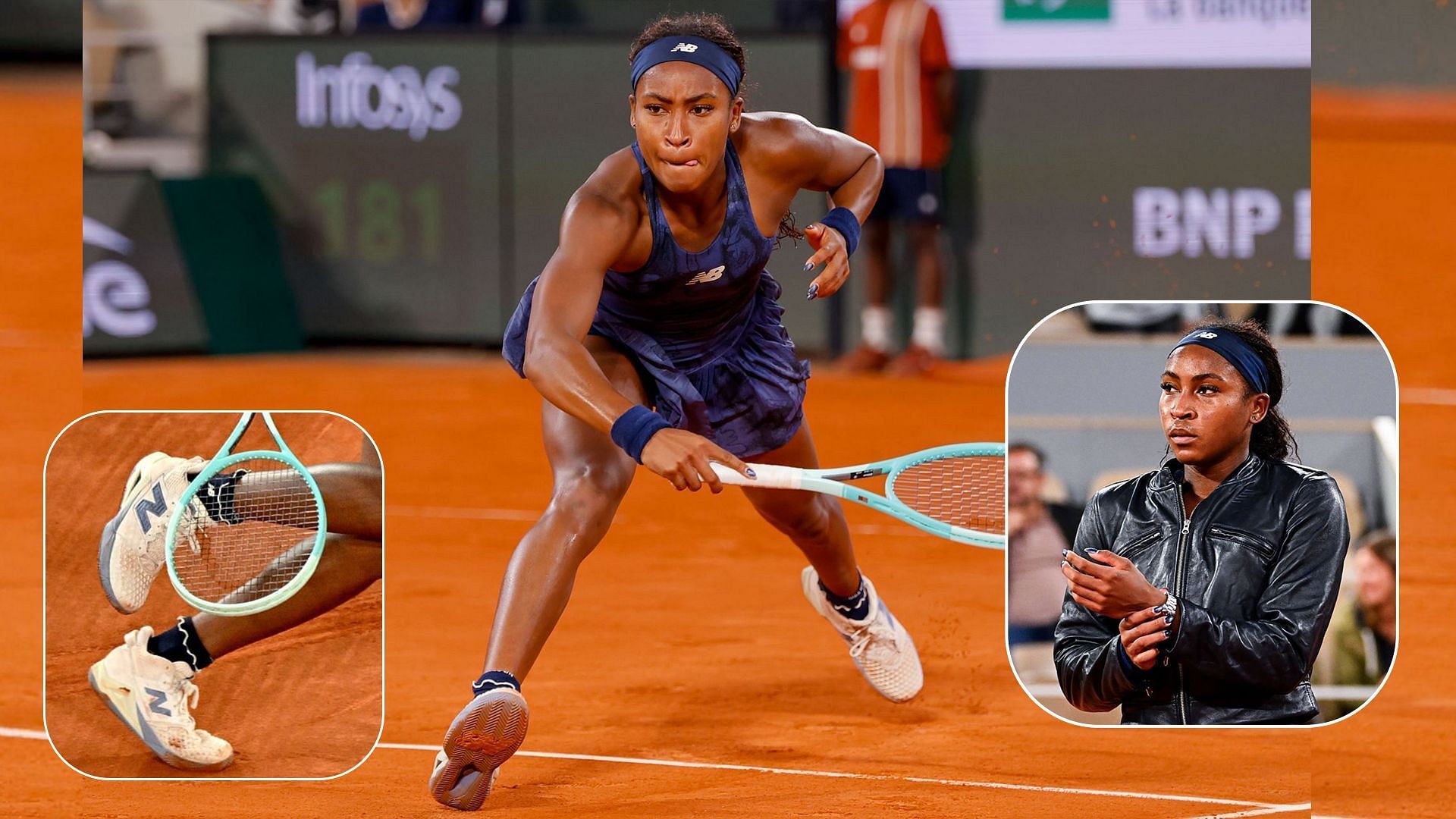 Coco Gauff's outfit and shoes at the 2025 French Open | Getty